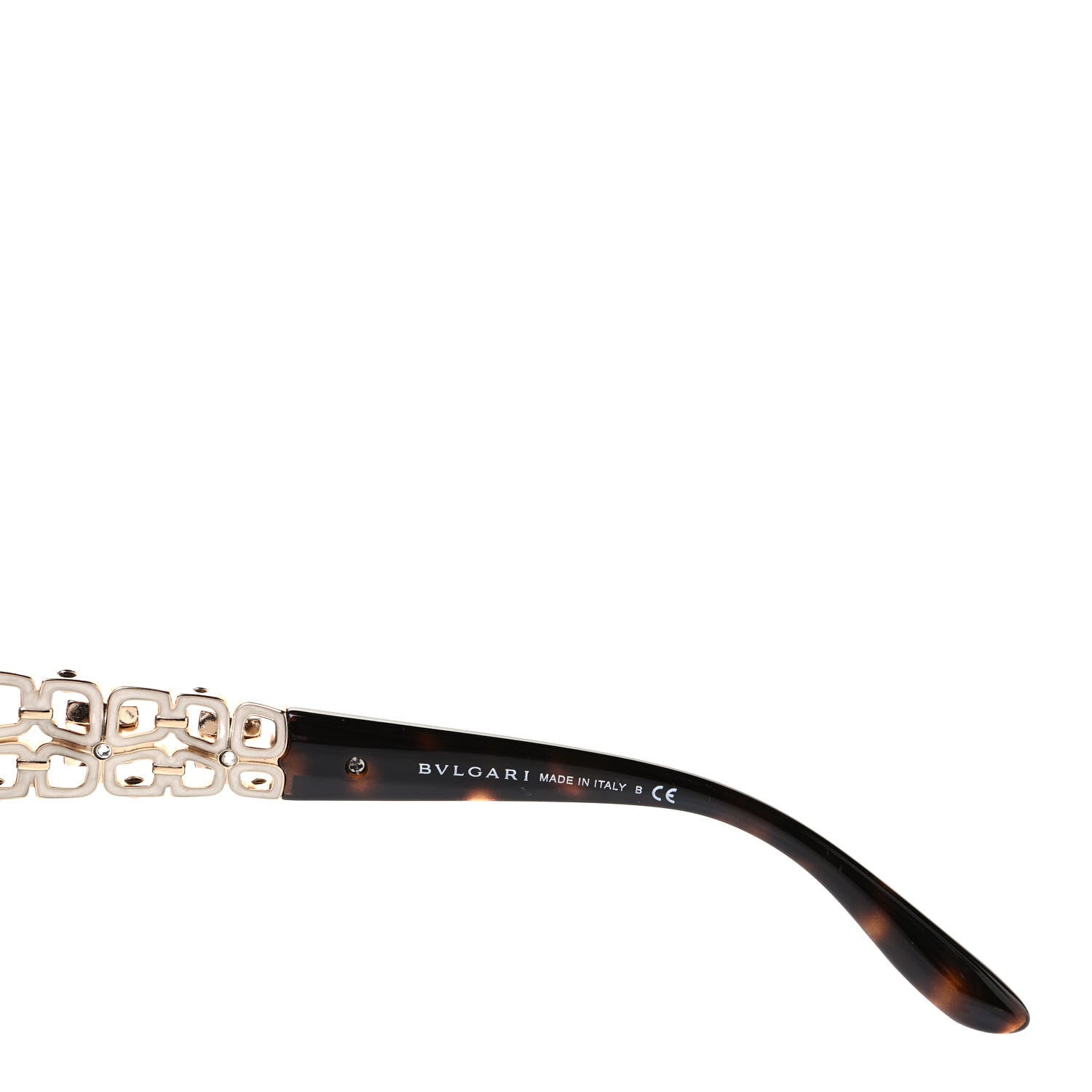 Bulgari Crystal Flower 8167-B Sunglasses Tortoise 6 of 7