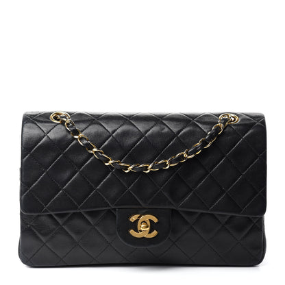 Chanel Lambskin Quilted Medium Double Flap Black 1 of 14