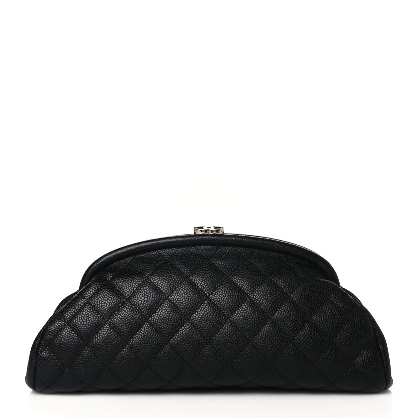 Caviar Quilted Timeless Clutch Black