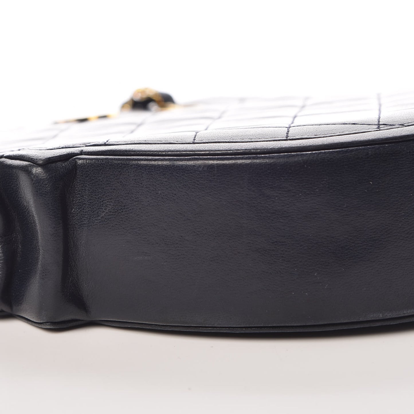 Lambskin Quilted Crossbody Navy