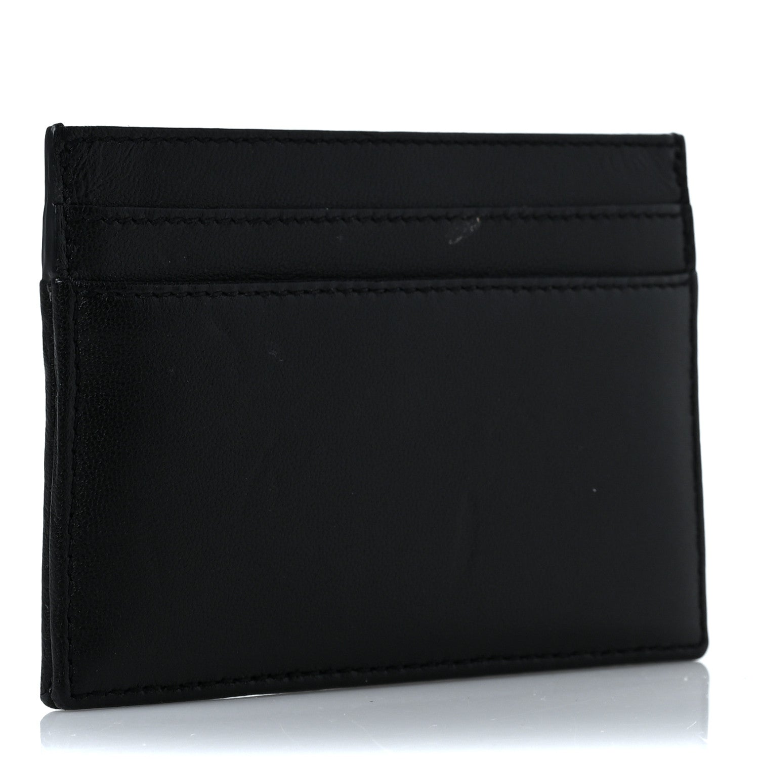 Saint Laurent Calfskin Heart Embossed Card Case Black 3 of 7