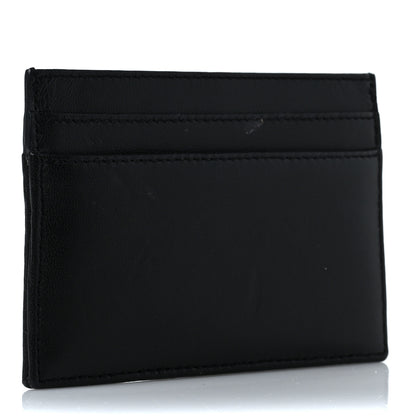 Saint Laurent Calfskin Heart Embossed Card Case Black 3 of 7