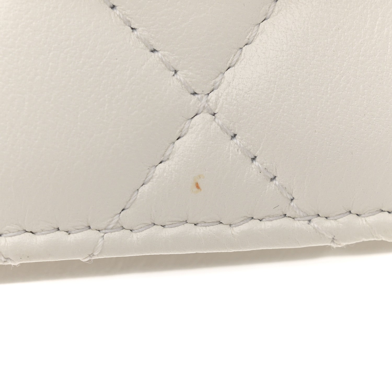 Chanel Calfskin Quilted Maxi Pearls Clutch With Chain White 13 of 14