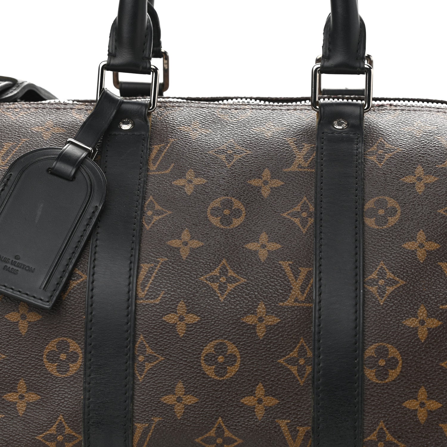 Louis Vuitton Monogram Macassar Keepall Bandouliere 45 7 of 11