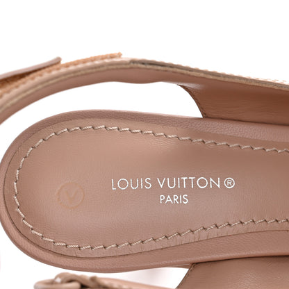Louis Vuitton Lambskin Patent Archlight Slingback Pumps 36 Nude 7 of 9