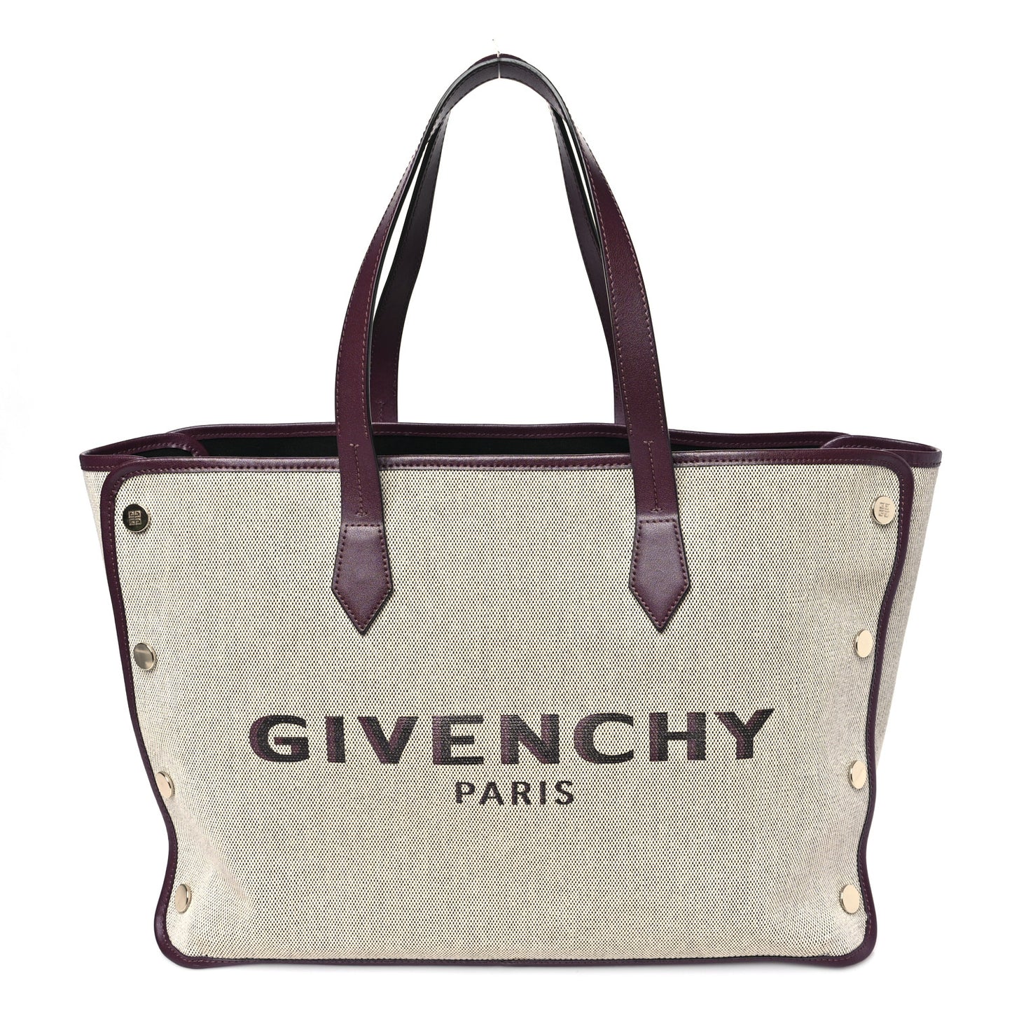 Canvas Medium Bond Shopper Tote Aubergine