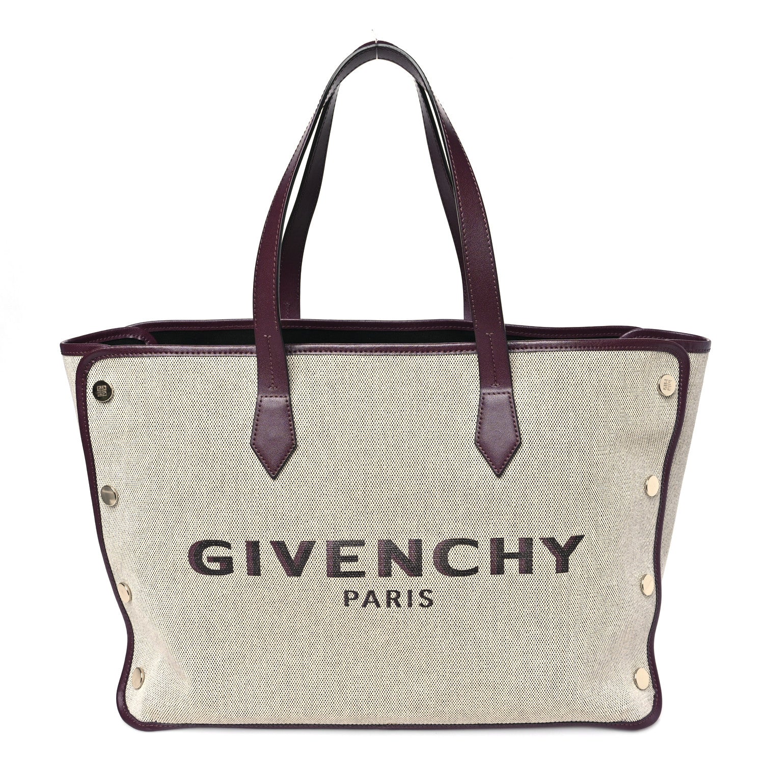 Givenchy Canvas Medium Bond Shopper Tote Aubergine 1 of 10