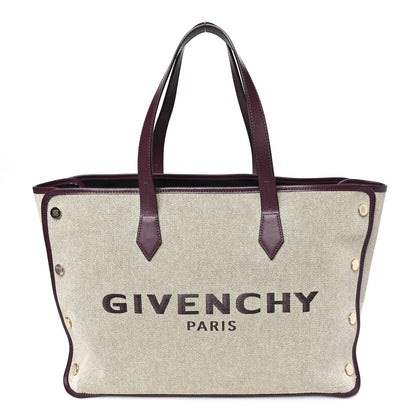 Givenchy Canvas Medium Bond Shopper Tote Aubergine 1 of 10