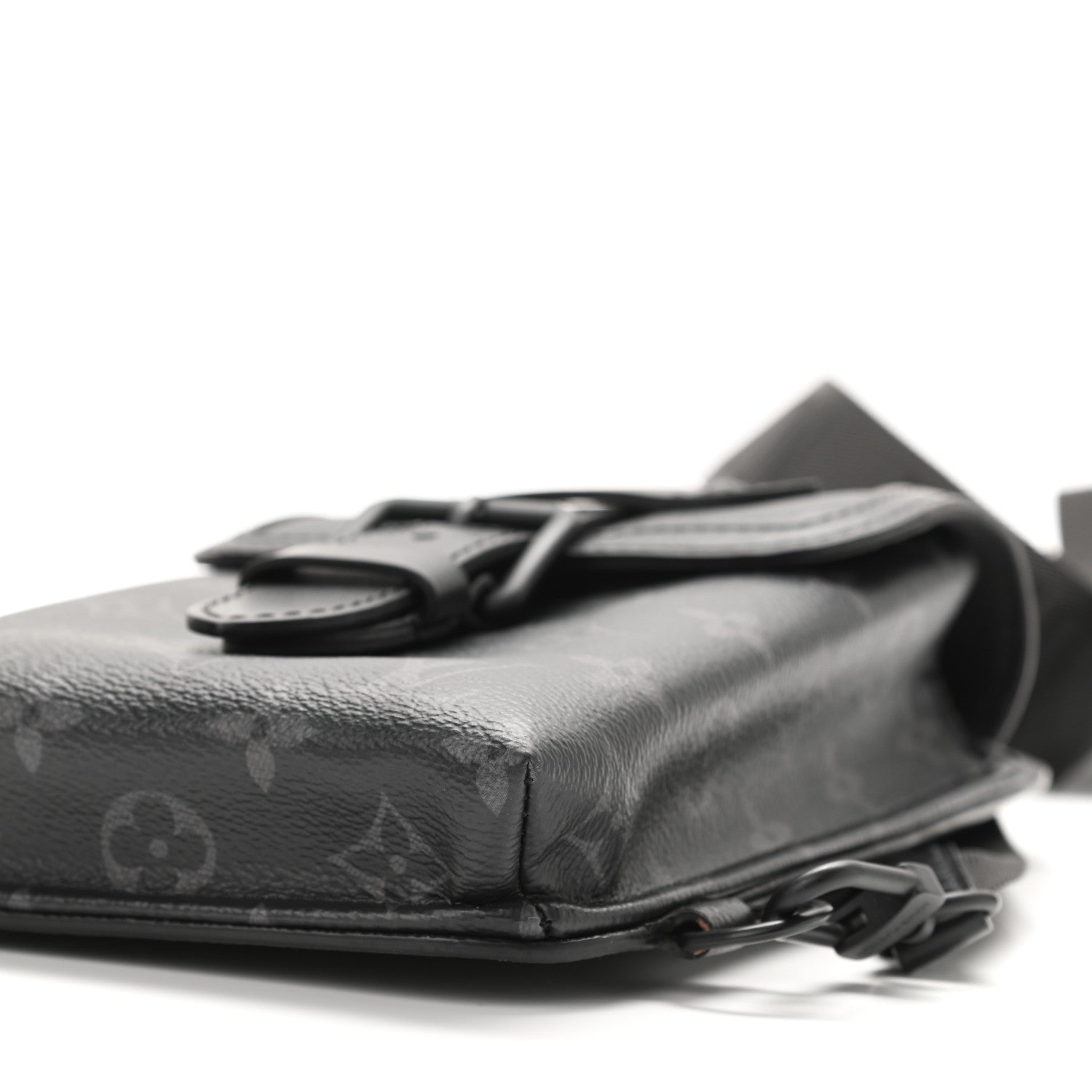 Louis Vuitton Monogram Eclipse Saumur Slingbag Black 5 of 9