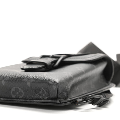 Louis Vuitton Monogram Eclipse Saumur Slingbag Black 5 of 9