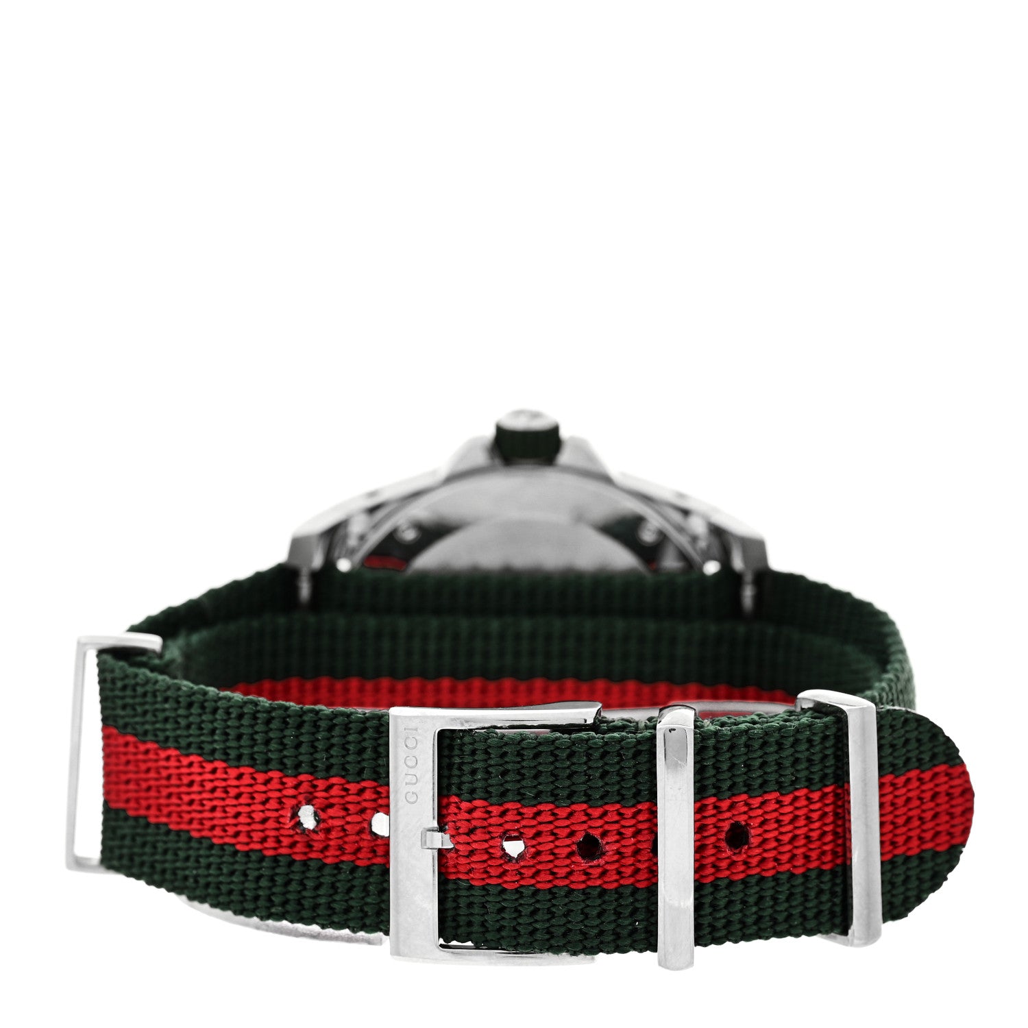 Gucci Stainless Steel Nylon 40mm Dive Quartz Watch Green 3 of 5