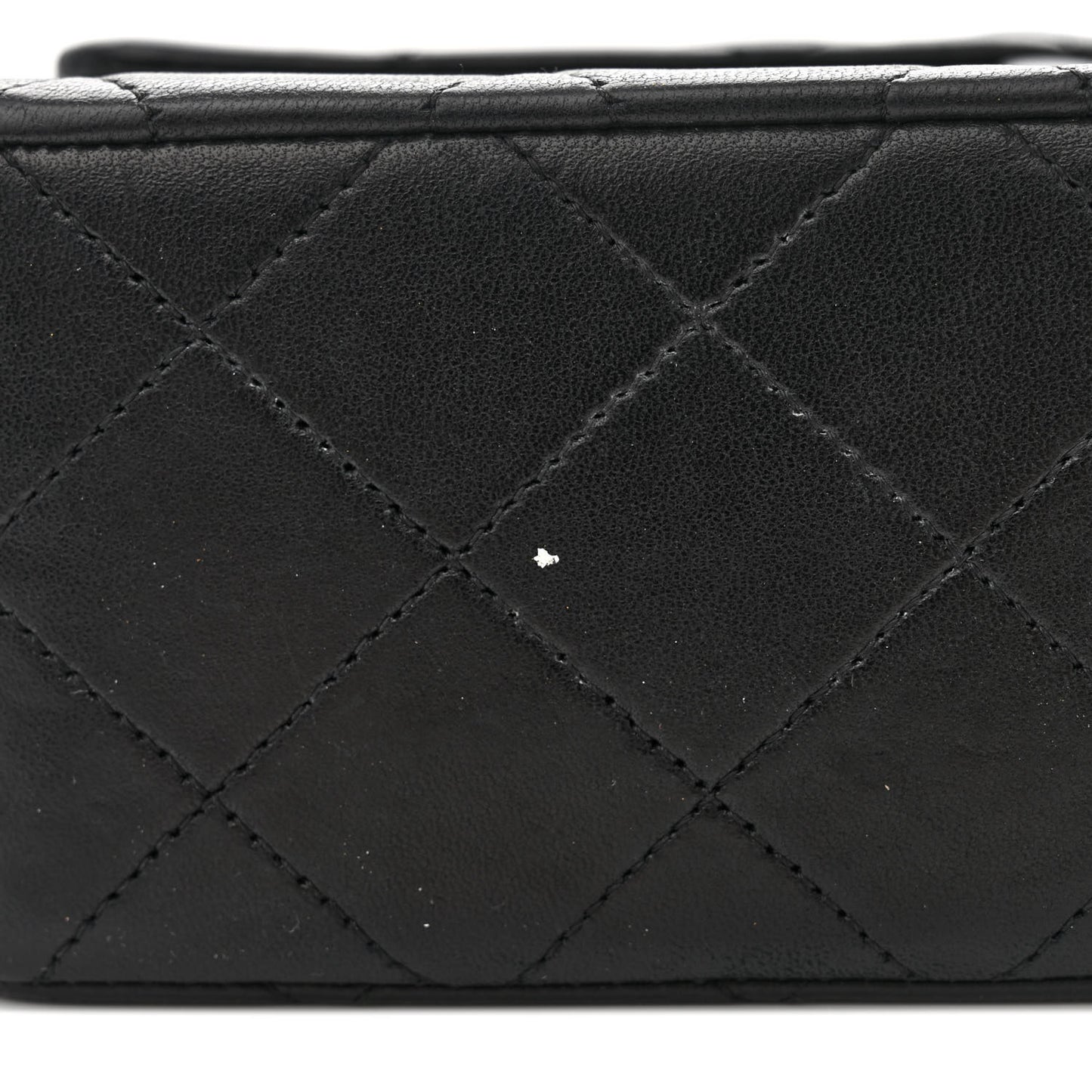 Lambskin Quilted Small Double Flap Black