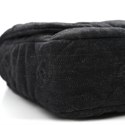 Chanel Denim Quilted Medium Funky Town Flap Black 9 of 11