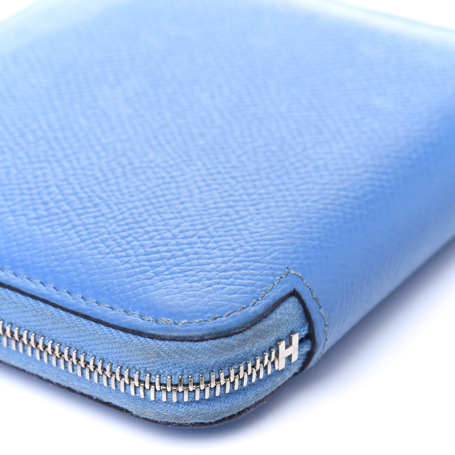 Hermes Epsom Silk'In Compact Wallet Bleu Paradis 10 of 19