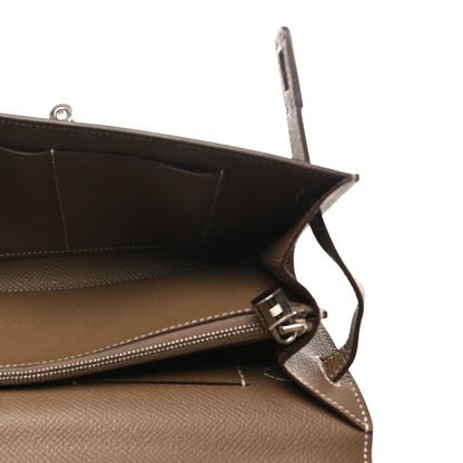 Hermes Epsom Kelly Wallet To Go Etoupe 4 of 9