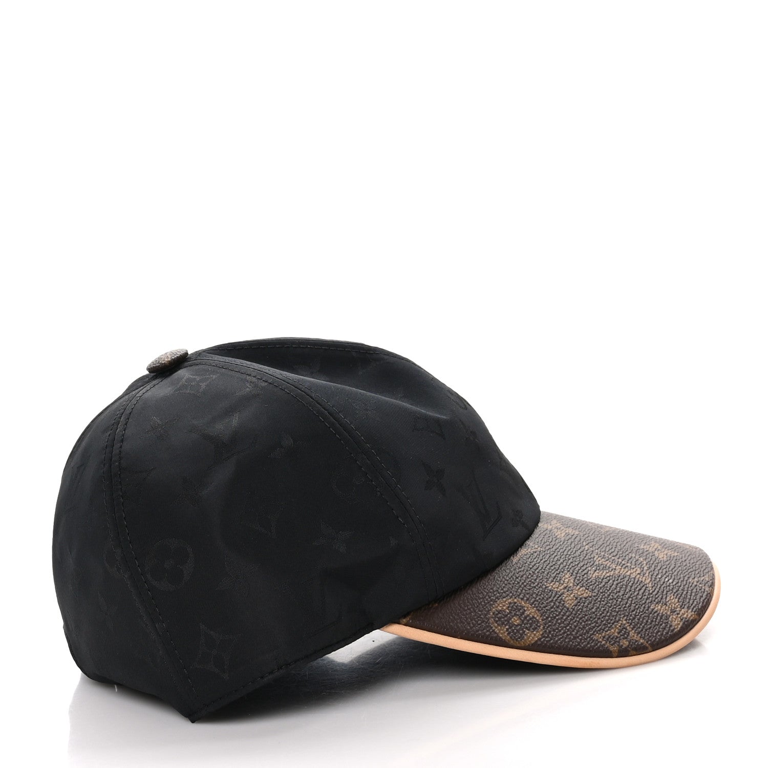 Louis Vuitton Polyester Silk Monogram LV Get Ready Cap L Black 5 of 8