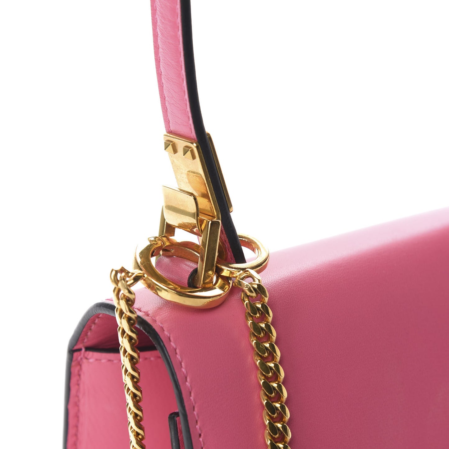 Smooth Calfskin Small VSling Shoulder Bag Pink