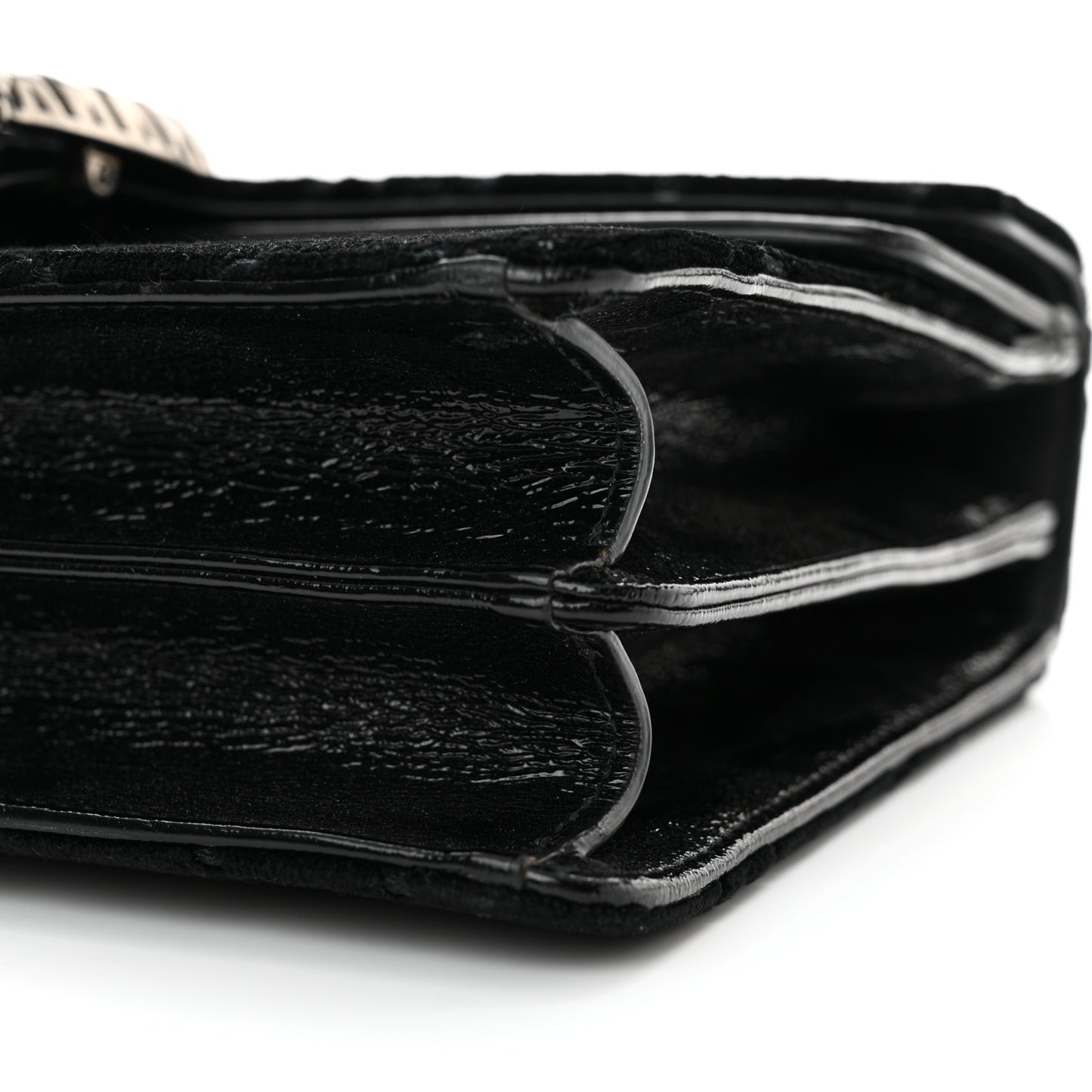 Velvet GG Monogram Small Dionysus Shoulder Bag Black