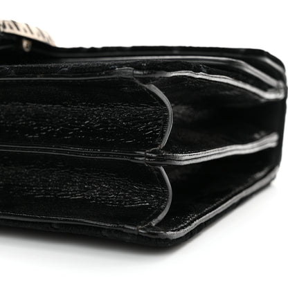 Gucci Velvet GG Monogram Small Dionysus Shoulder Bag Black 10 of 11