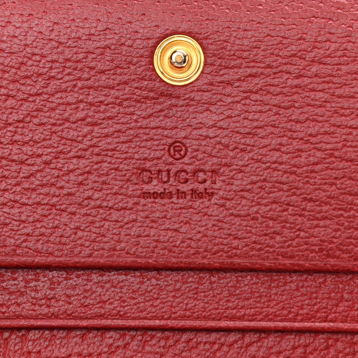 Gucci GG Supreme Monogram Flora Web Ophidia Card Case Red 6 of 8