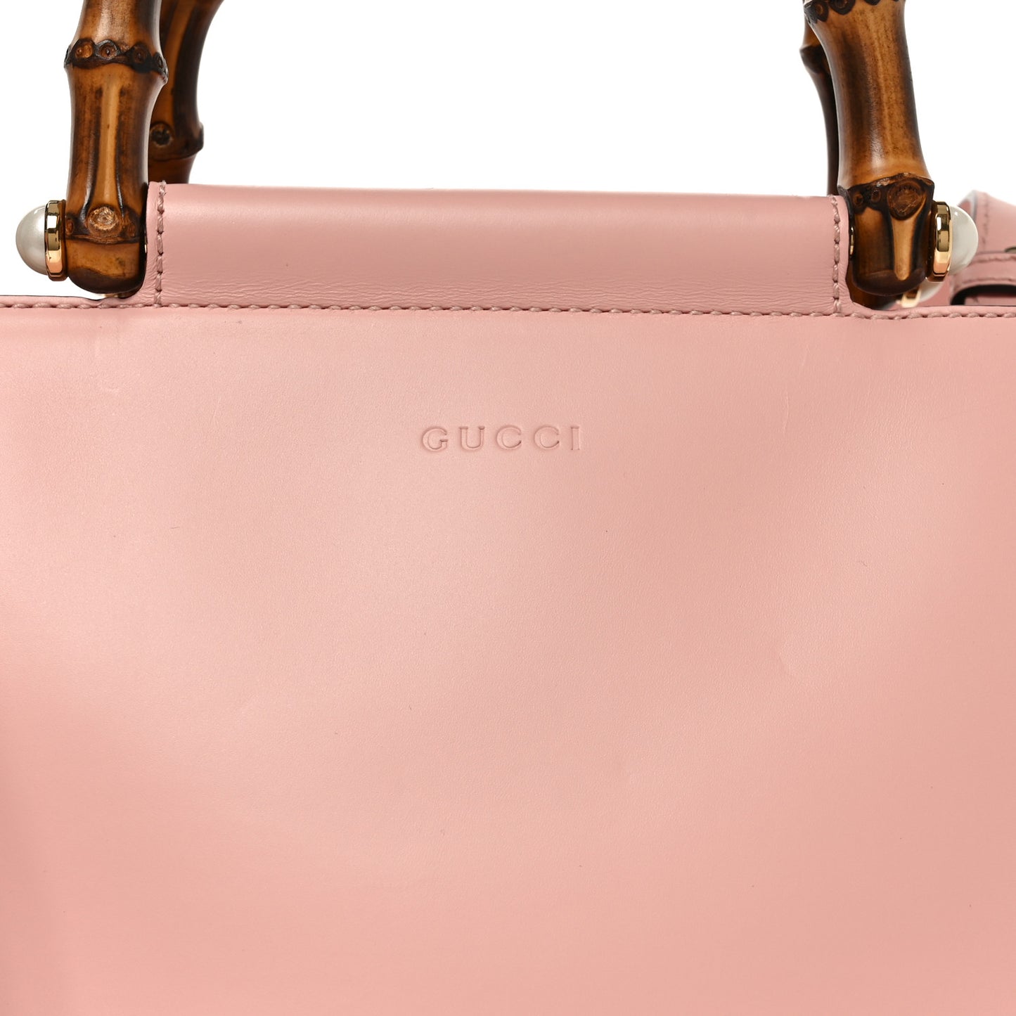 Nappa Bamboo Small Nymphaea Top Handle Bag Perfect Pink Perfect Pink
