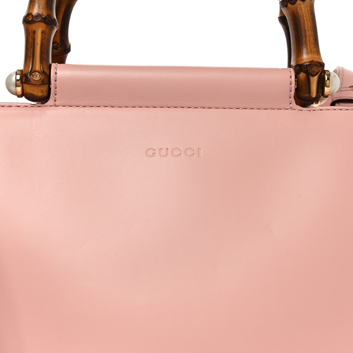 Gucci Nappa Bamboo Small Nymphaea Top Handle Bag Perfect Pink Perfect Pink 8 of 10