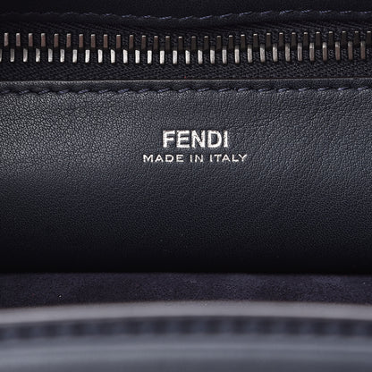Fendi Suede Calfskin Waves Small DotCom Click Chain Satchel Papavero Blue Notte 7 of 11