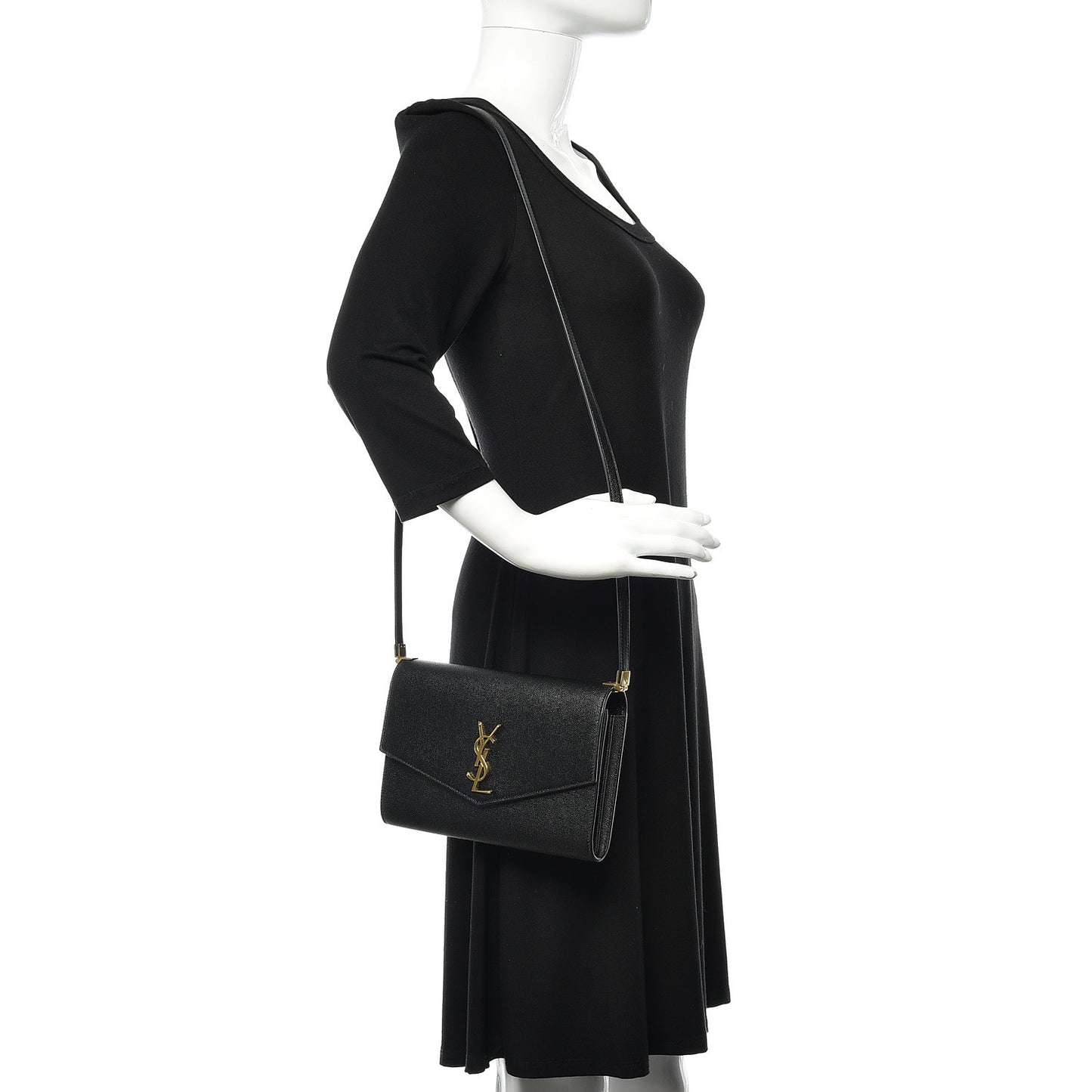 Grain De Poudre Mini Uptown Crossbody Bag Black