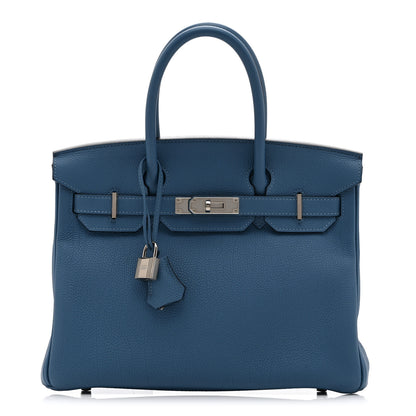 Hermes Togo BIRKIN 30 Bleu Azur 1 of 22