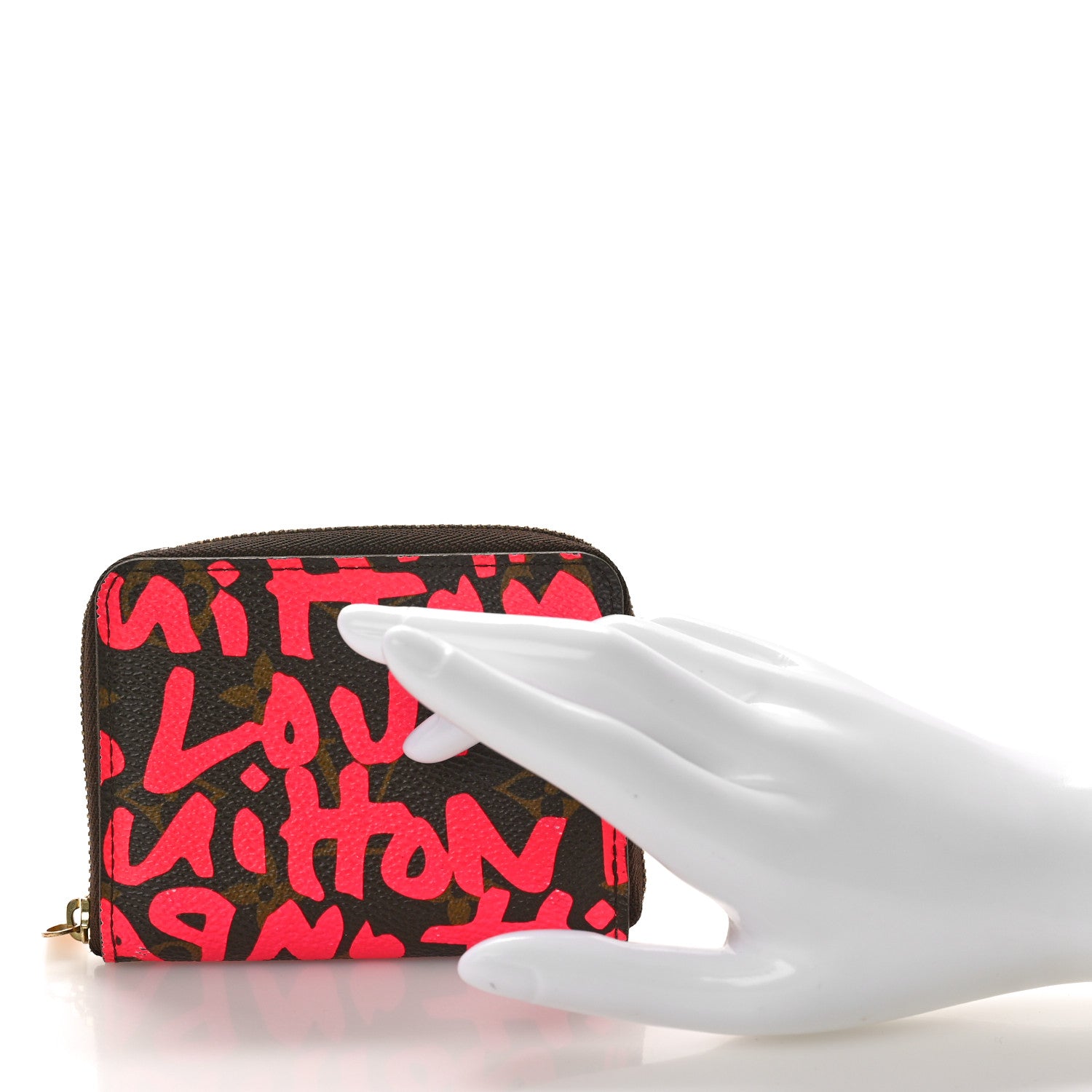 Louis Vuitton Monogram Graffiti Zippy Coin Purse Fuchsia 2 of 9