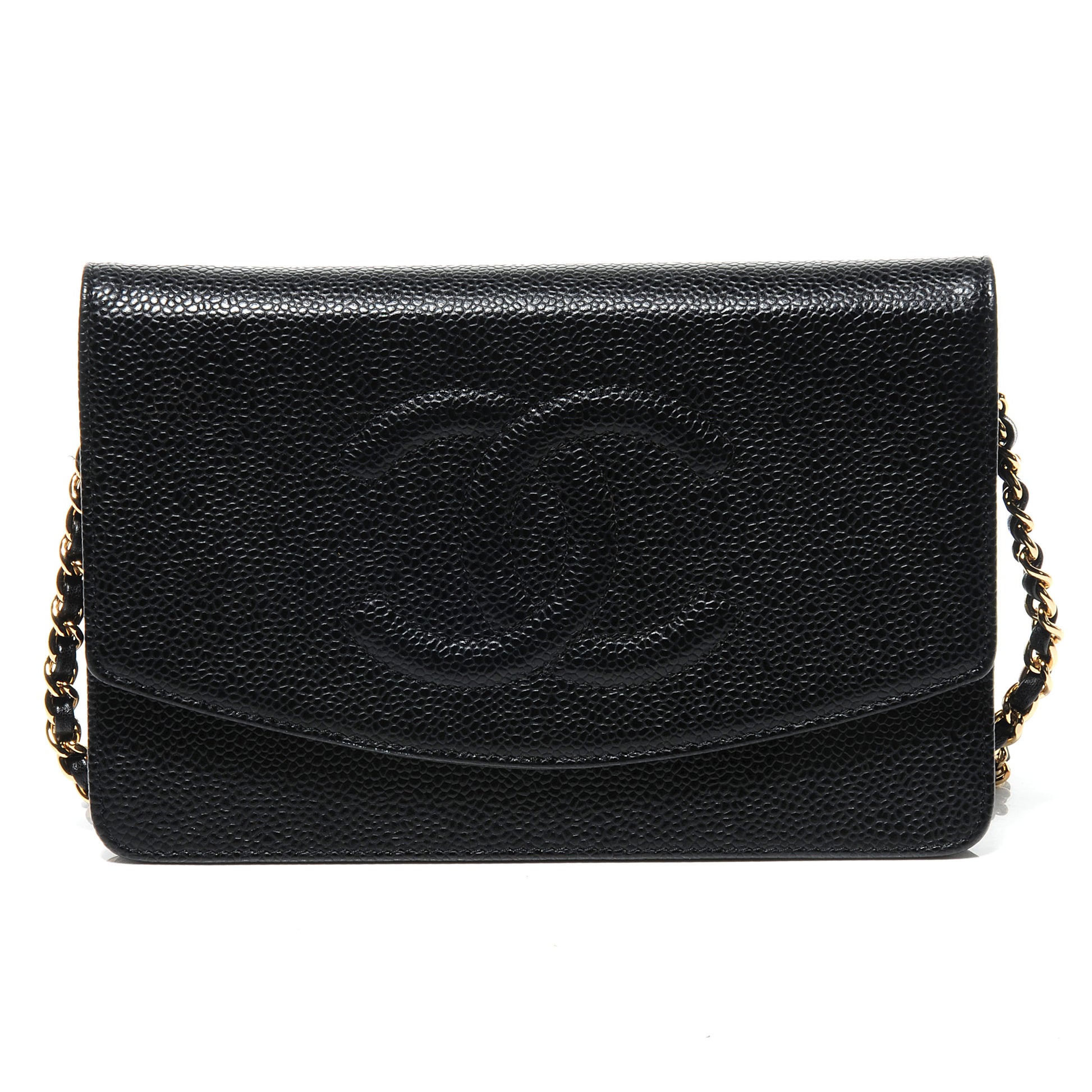 Chanel Caviar Wallet on Chain WOC Black 1 of 7