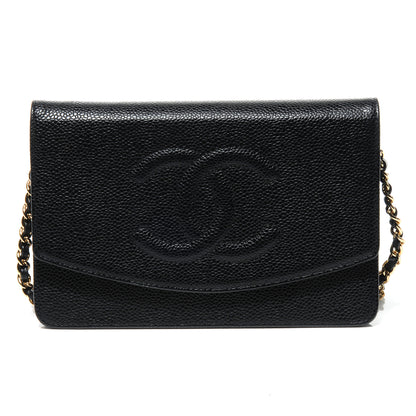 Chanel Caviar Wallet on Chain WOC Black 1 of 7