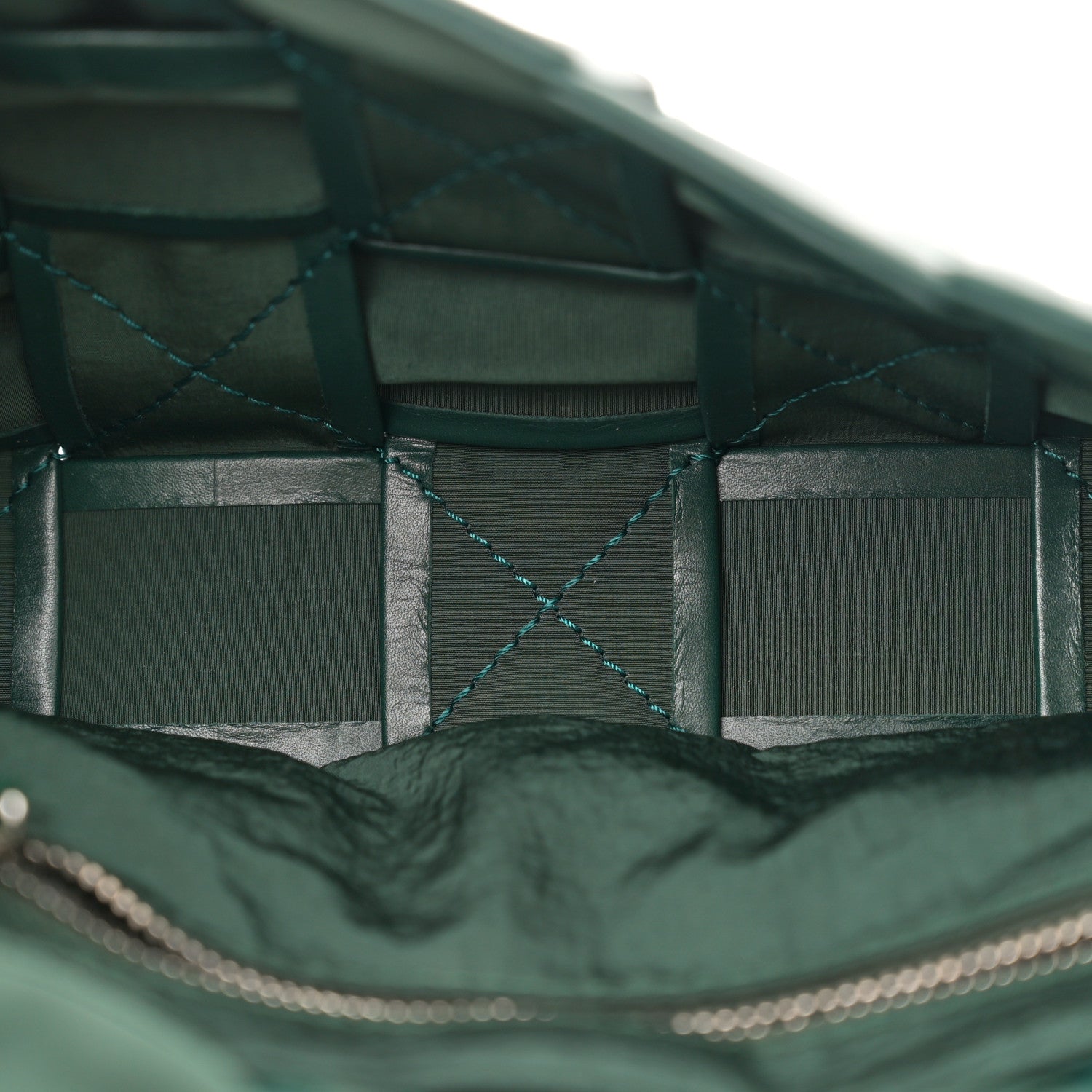 Bottega Veneta Paper Calfskin Maxi Intreccio Small Cassette Crossbody Bag Raintree 5 of 11