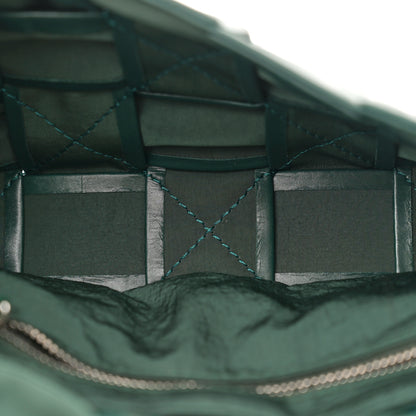 Bottega Veneta Paper Calfskin Maxi Intreccio Small Cassette Crossbody Bag Raintree 5 of 11