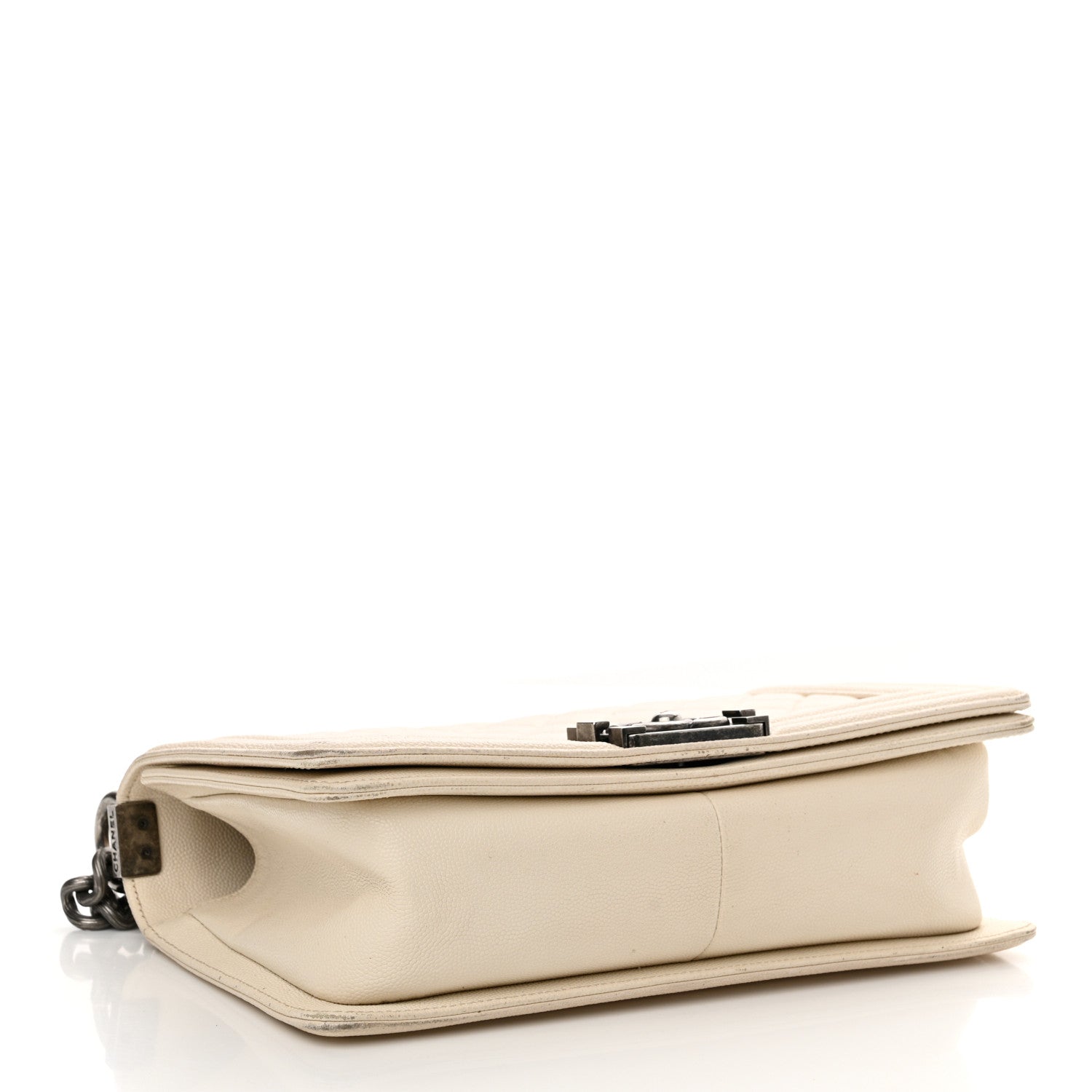 Chanel Caviar Quilted Medium Boy Flap Ivory 4 of 20