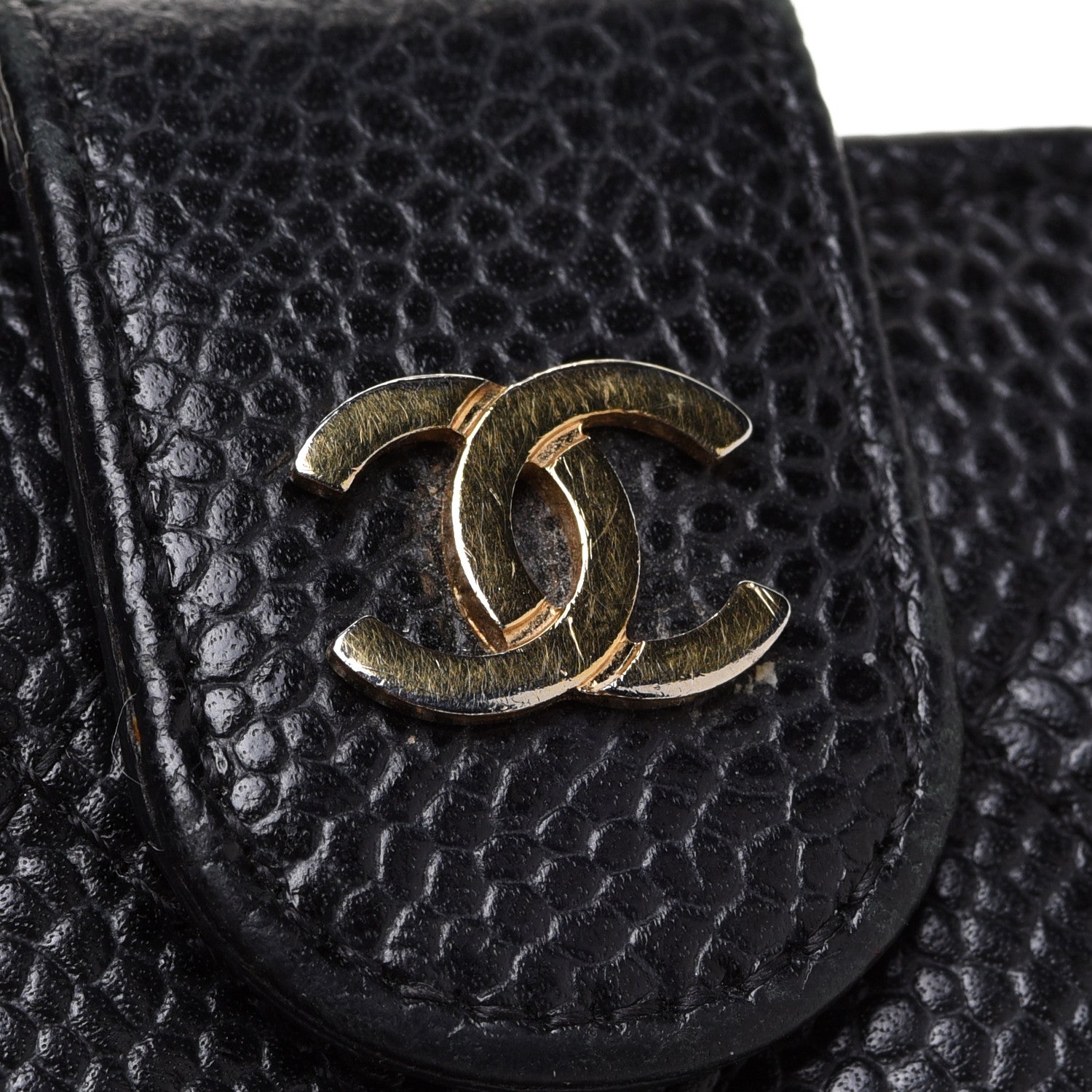 Chanel Caviar Quilted CC French Wallet Black 14 of 15