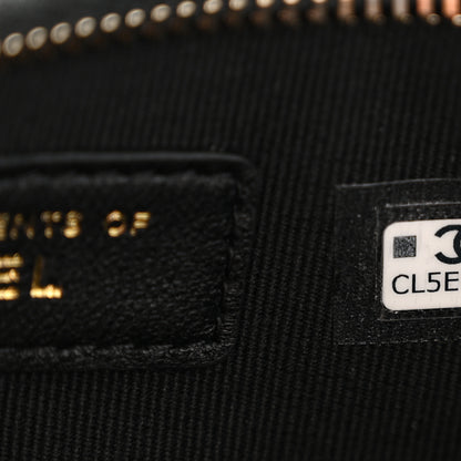Chanel Velvet Crystal Quilted Chain Hobo Black 7 of 12