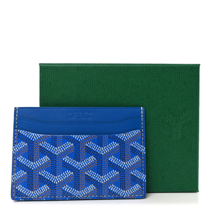 Goyard Goyardine Saint Sulpice Card Holder Sky Blue 7 of 7
