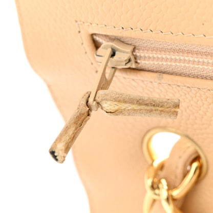 Chanel Caviar Quilted Jumbo Double Flap Beige 15 of 18