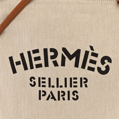 Hermes Canvas Swift Aline Grooming Bag Gold 6 of 10