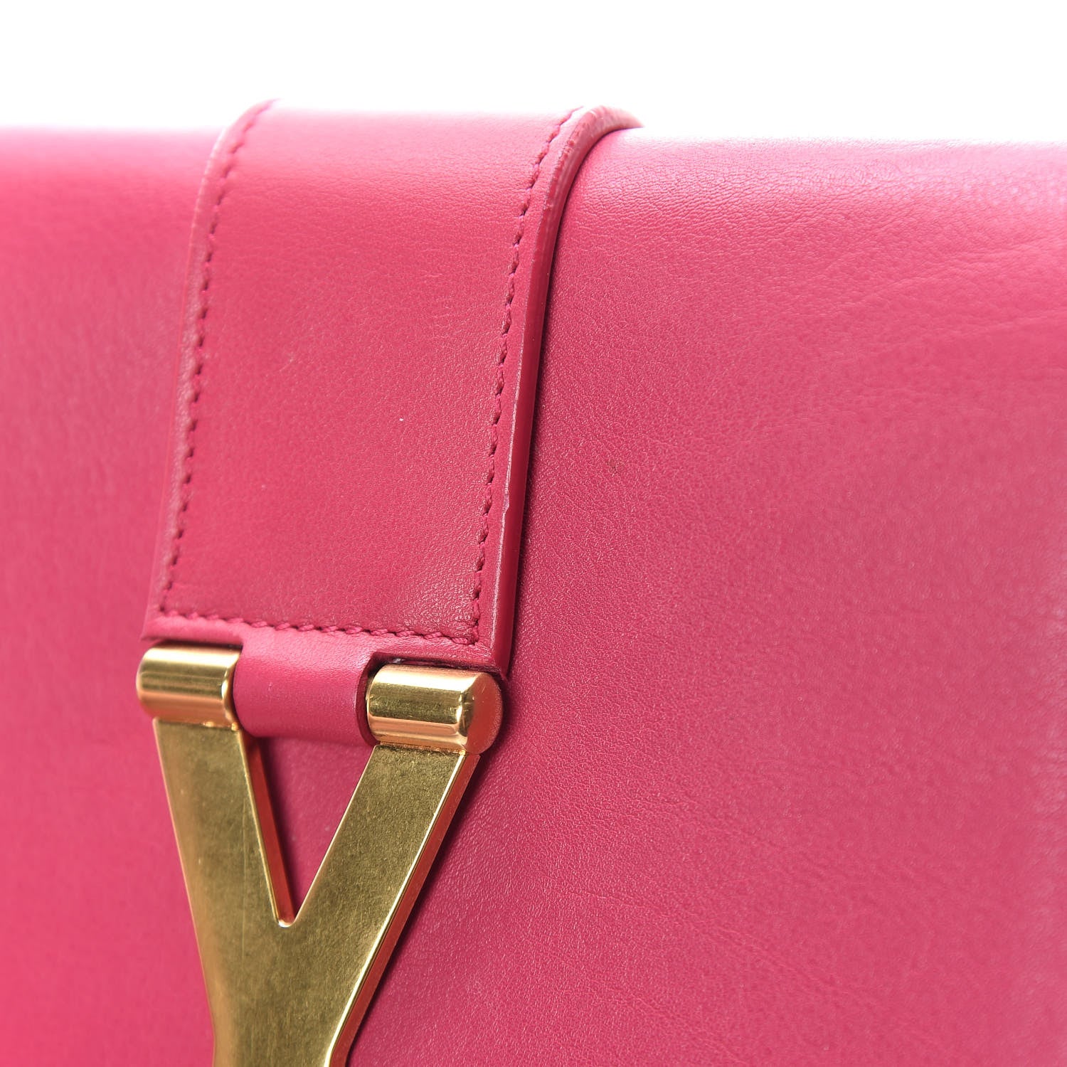 Saint Laurent Calfskin Small Classic Y Satchel Bubblegum 23 of 25