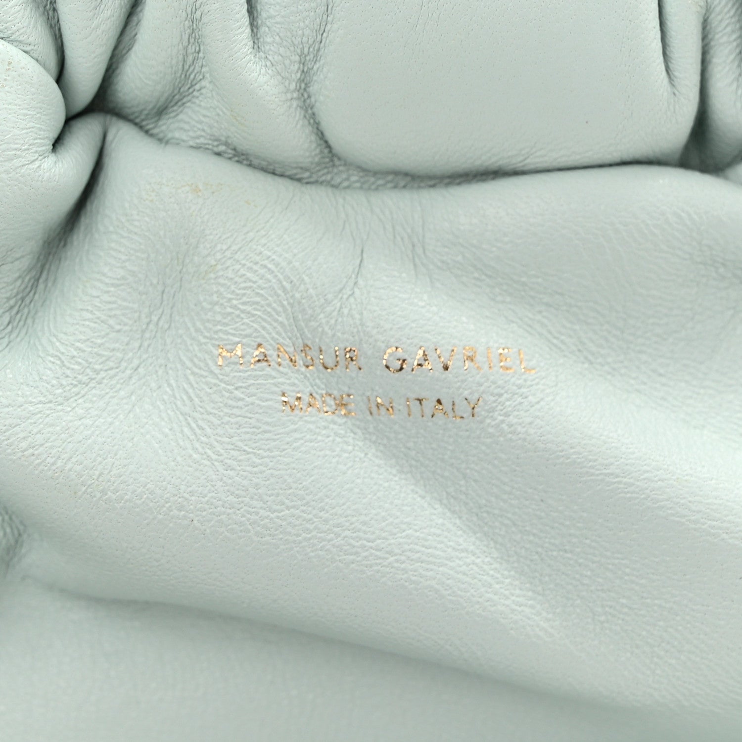 Mansur Gavriel Lambskin Mini Cloud Clutch Seafoam 6 of 11