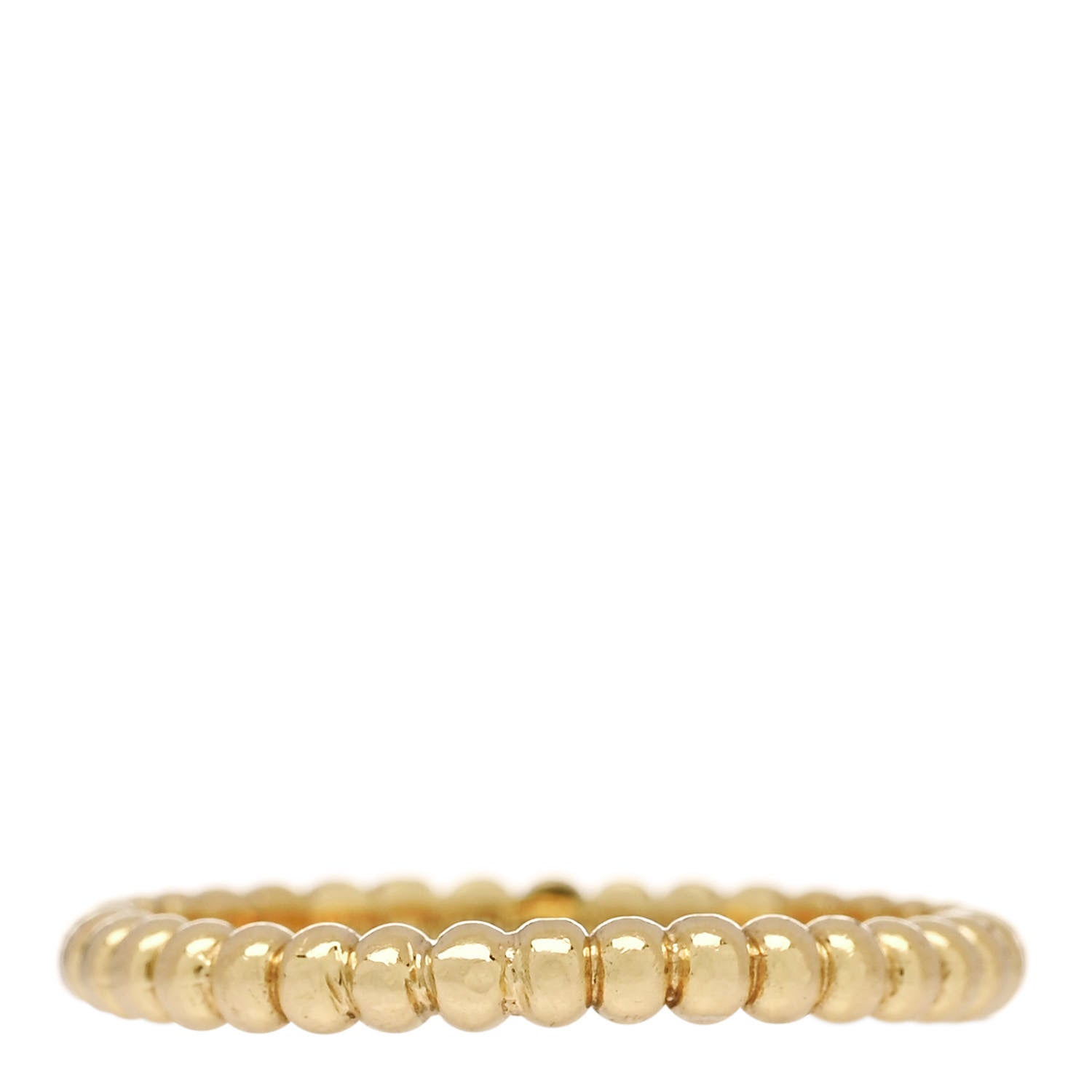 Van Cleef & Arpels 18K Yellow Gold Small Perlee Ring 51 5.75 1 of 5