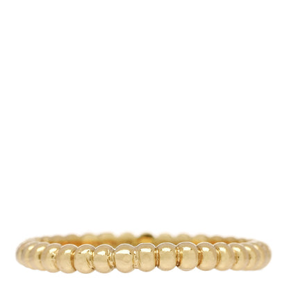Van Cleef & Arpels 18K Yellow Gold Small Perlee Ring 51 5.75 1 of 5