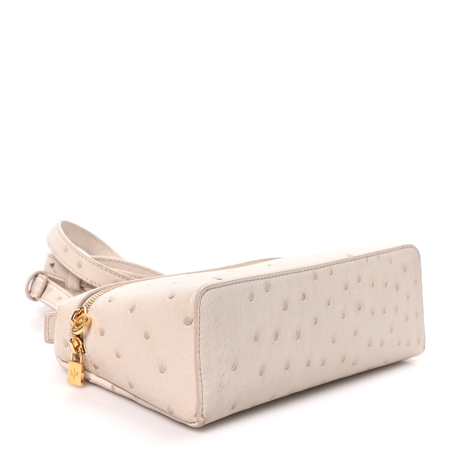 Loro Piana Ostrich L19 Extra Pocket Pouch Light Travertine 4 of 10