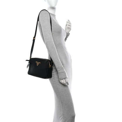 Prada Vitello Phenix Camera Bag Black 2 of 12