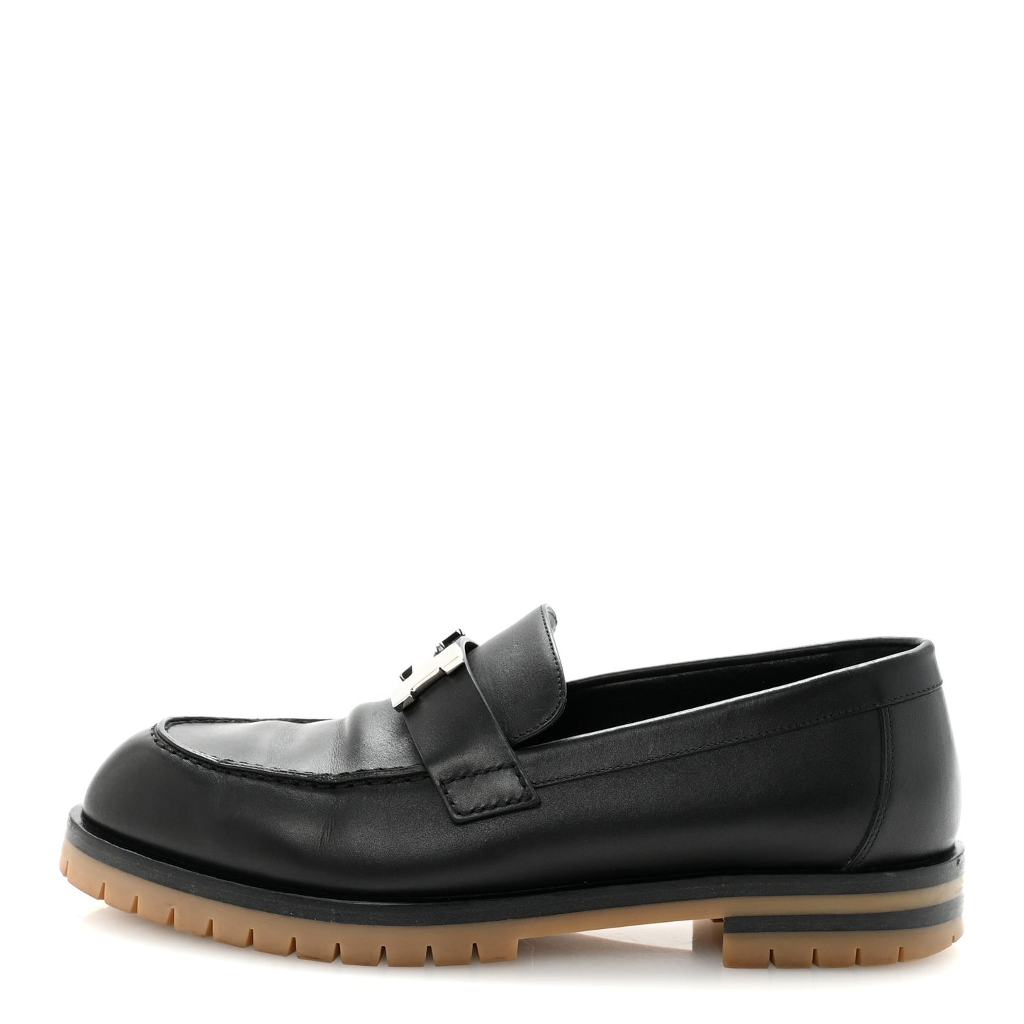 Calfskin Womens Faubourg Loafers 36.5 Black