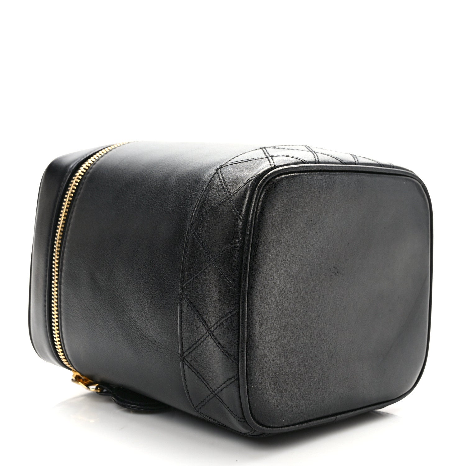 Chanel Lambskin Vanity Cosmetic Case Black 4 of 8