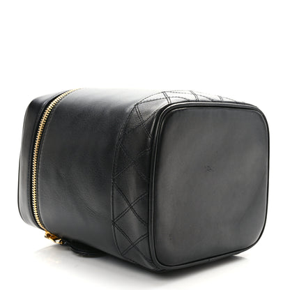 Chanel Lambskin Vanity Cosmetic Case Black 4 of 8