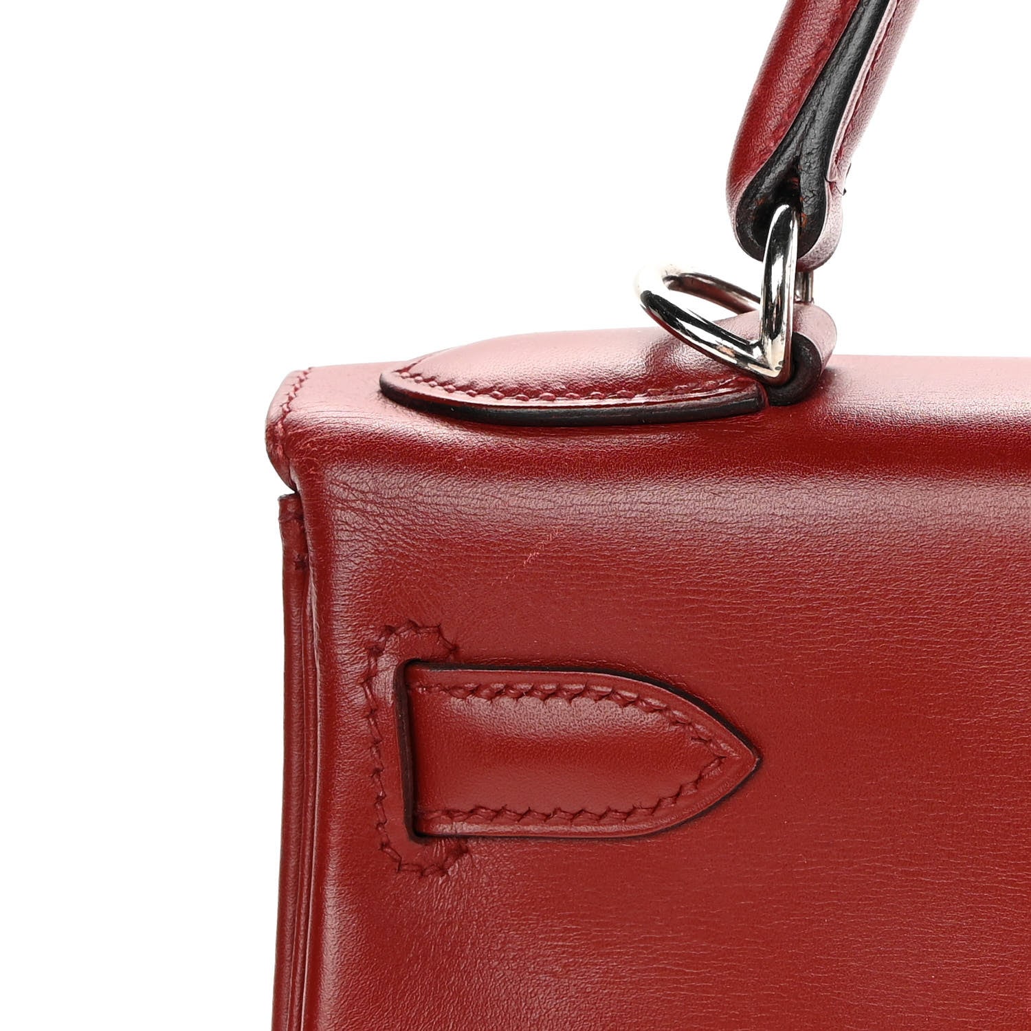 Hermes Box Kelly Retourne 28 Rouge H 25 of 29
